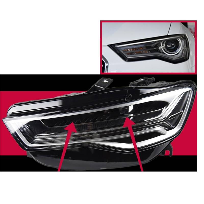 Auto Styling Scheinwerfer Kompatibel for A6 A6L C7 2012-2018 LED Scheinwerfer DRL Kopf Lampe Led Projektor Automotive zubehör(2016-2018 Dynamic) von EPNYWJTE