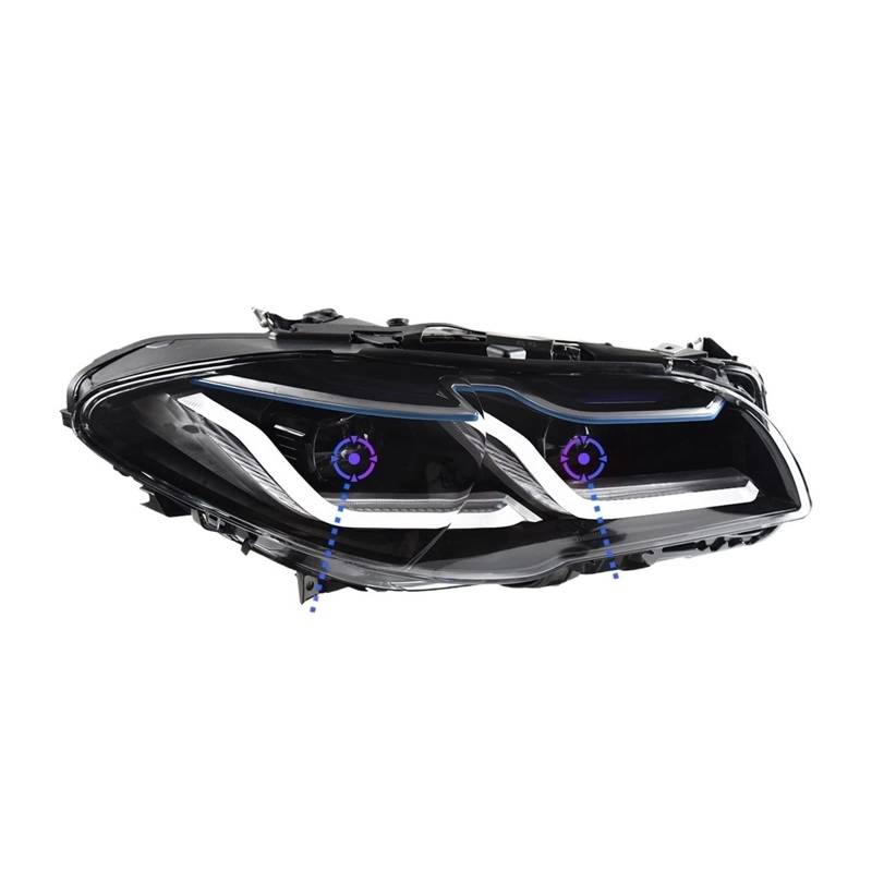Autolichter kompatibel for BMW F10 LED-Scheinwerfer-Projektorobjektiv 2010–2016 F18 520i 525i 530i F11 Front-DRL-Signal, Kfz-Zubehör(2014-2016,Right) von EPNYWJTE