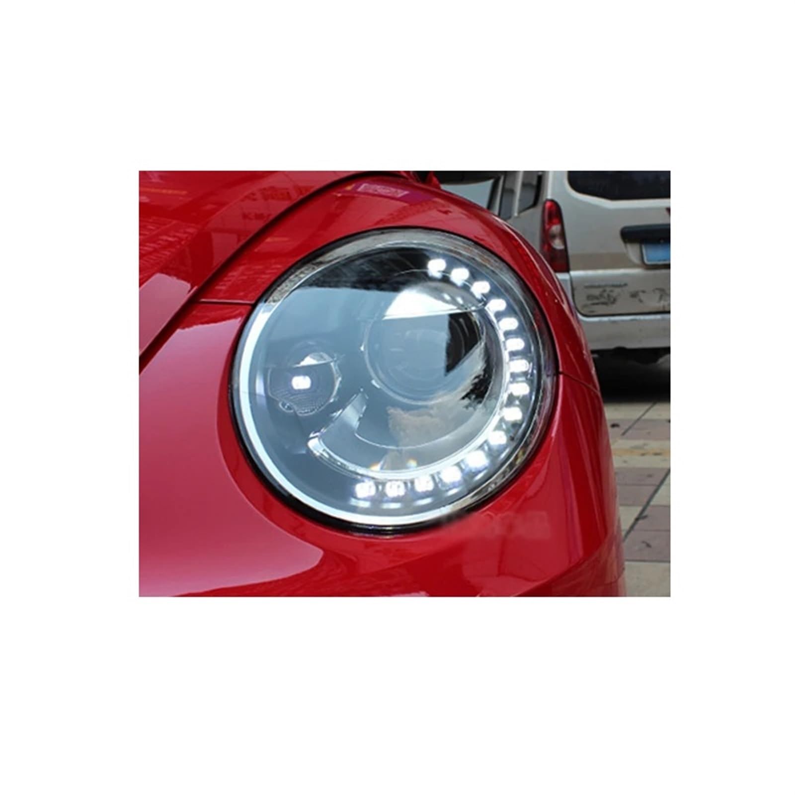 Autozubehör kompatibel for VW 2013–2019, Scheinwerfer, Nebelscheinwerfer, Tagfahrlicht, DRL, H7, LED, Bi-Xenon-Objektiv(No bulb in low beam) von EPNYWJTE