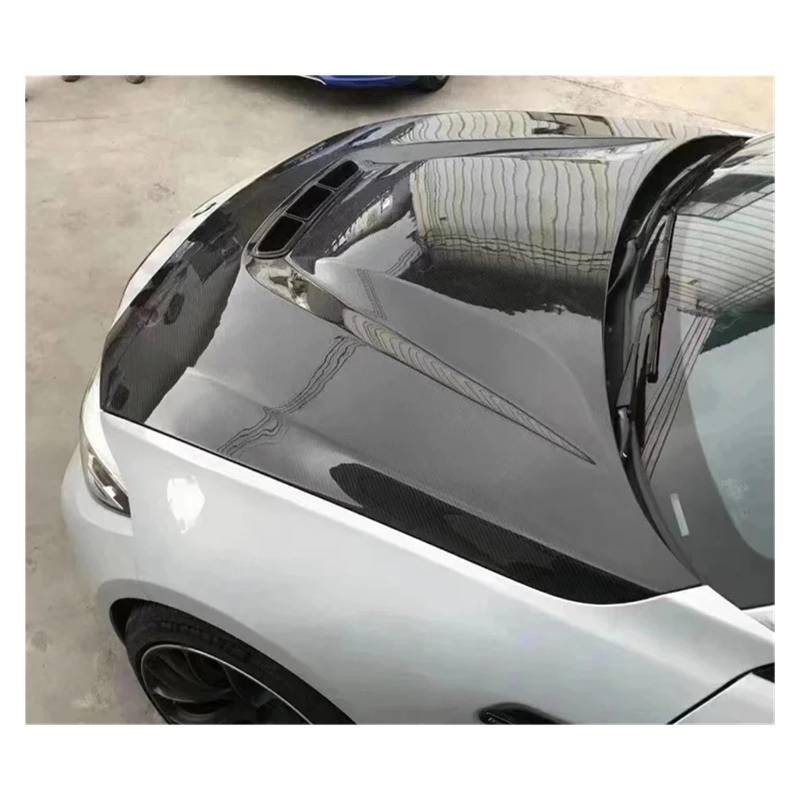 CS Style Real Carbon Fiber Frontstoßstange Motorhaube Motorhaube Entlüftungsabdeckung Kompatibel for BMW M2 M2C F87 F22 2014-2020(FRP PRIMER) von EPNYWJTE