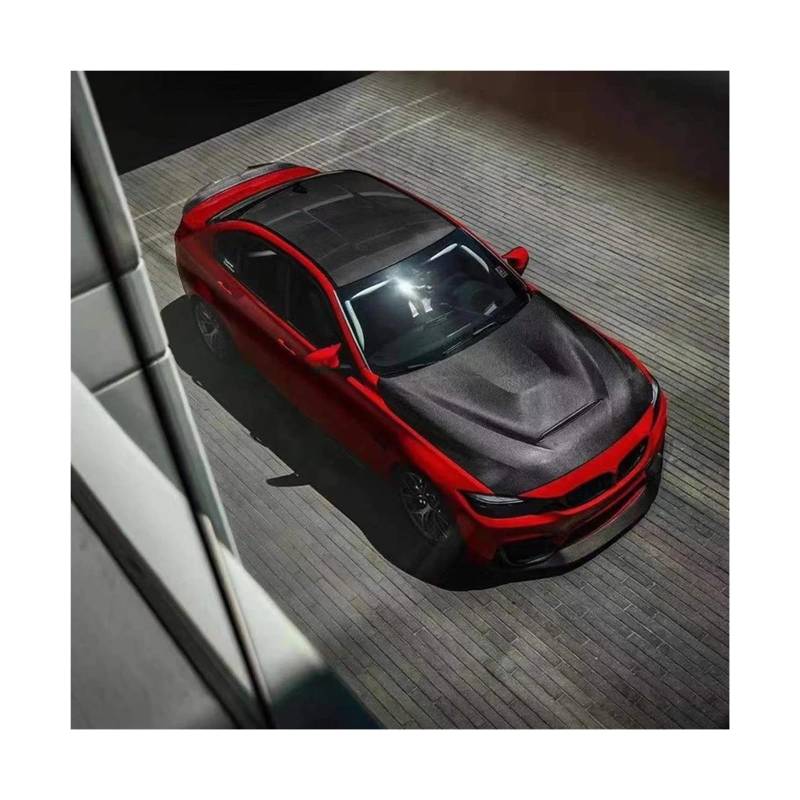 Carbon Fiber Kompatibel for BMW 2 Serie F22 F23 M2 F87 M2C 2014-2021 Auto Vorderen Stoßfänger Motor Abdeckung Haube motorhaube Vent Teile Körper Kit(Forged Carbon) von EPNYWJTE