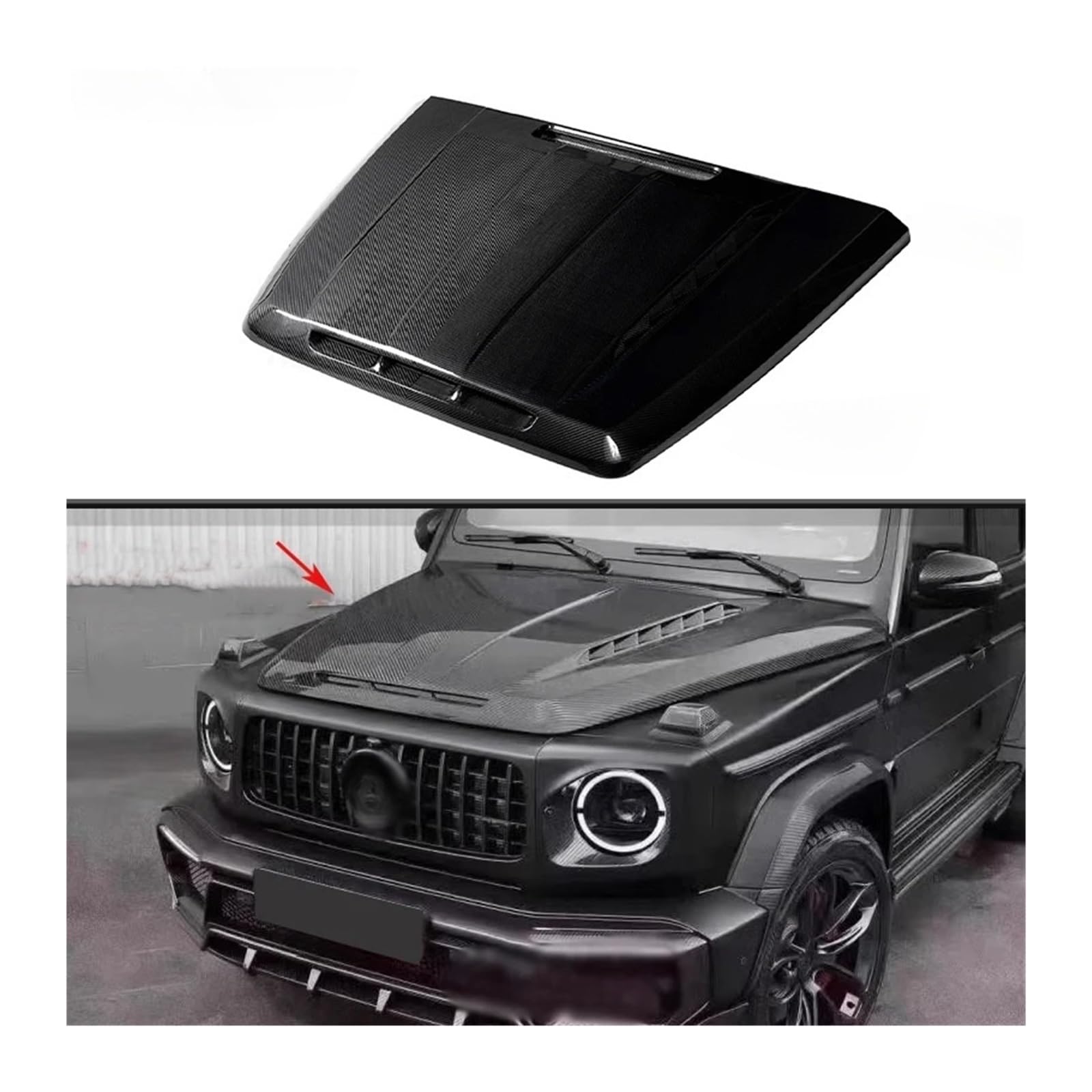 Carbon Fiber Kompatibel for Benz G Klasse W464 2019+ Auto Vorderen Stoßfänger Motor Abdeckung Haube Motorhaube Vent Teile Upgrade Körper kit Carbon Fiber Kompatibel for Benz G Klasse W464 2019+ Auto Vorderen Stoßfänger Motor Abdeckung Haube Motorhaube Vent Teile Upgrade Körper kit von EPNYWJTE