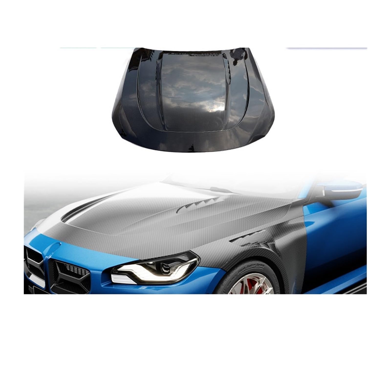 Dry Carbon Car Front Motorhaube kompatibel for BMW G87 M2 Coupe 2-Türer 2022 2023 Racing Front Motorhaube Motorabdeckung Body Kit Dry Carbon Car Front Motorhaube kompatibel for BMW G87 M2 Coupe 2-Türer 2022 2023 Racing Front Motorhaube Motorabdeckung Body Kit von EPNYWJTE