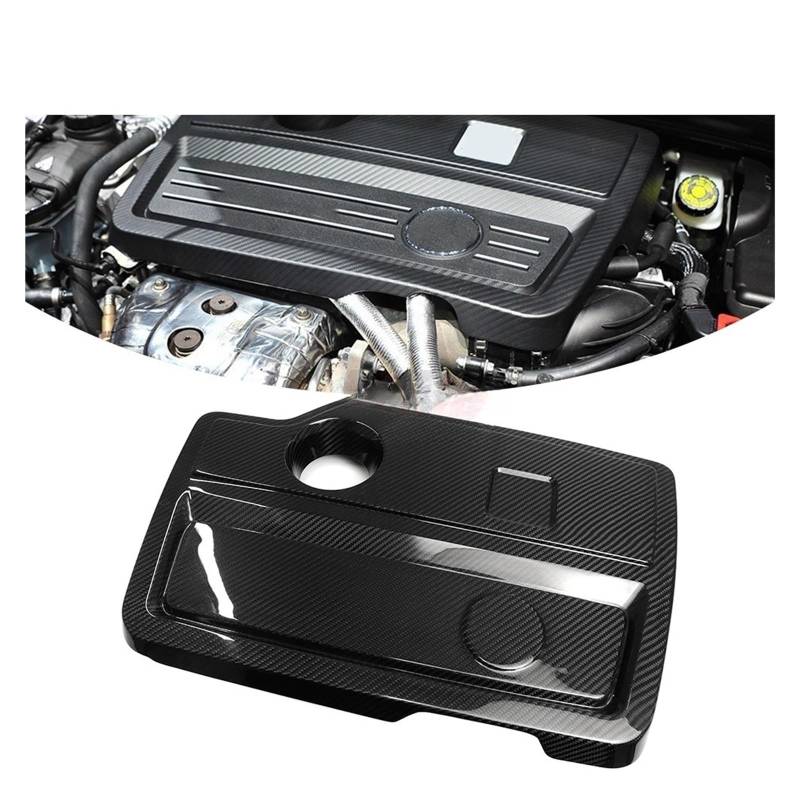 Kohlefaser kompatibel for Benz A-Klasse AMG A45 W176 2015–2018, Auto-Ansaugkrümmer, Bodykit, Motorhaubenschacht, Motorhaubenabdeckung, Verkleidungszubehör von EPNYWJTE