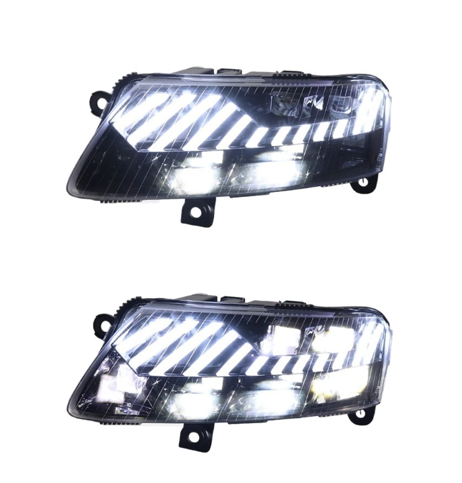 Kompatibel for A6-Scheinwerfer 2005–2011, A6 C5 C6-Scheinwerfer mit dynamischem Signal, 4 Abblendlicht, 8 Fernlicht Kompatibel for A6-Scheinwerfer 2005–2011, A6 C5 C6-Scheinwerfer mit dynamischem Signal, 4 Abblendlicht, 8 Fernlicht von EPNYWJTE