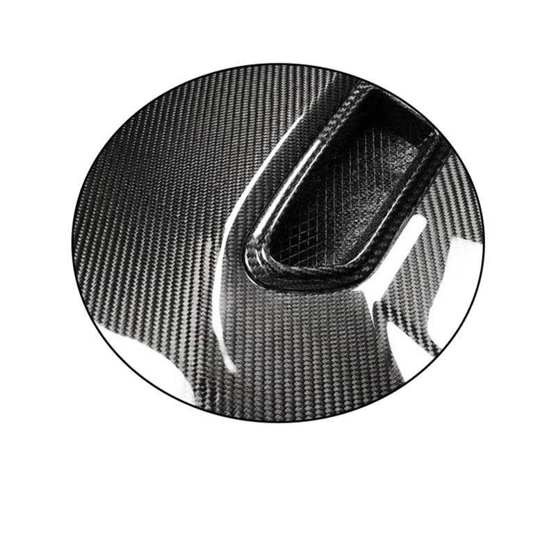 Kompatibel for BMW G82 M4 2021 + Real Carbon Fiber Front Bumper Motor Abdeckung Haube Bonnet Vent Upgrade Body Kit auto Zubehör(Wet Carbon Fiber) von EPNYWJTE