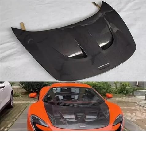 Kompatibel for Mclaren MP4-12C 650S P1 Stil 2011–2018, echte Carbonfaser-Frontstoßstange, Motorhaube, Motorhaube, Entlüftungsabdeckung, Body-Kit(Double-sided carbon) von EPNYWJTE