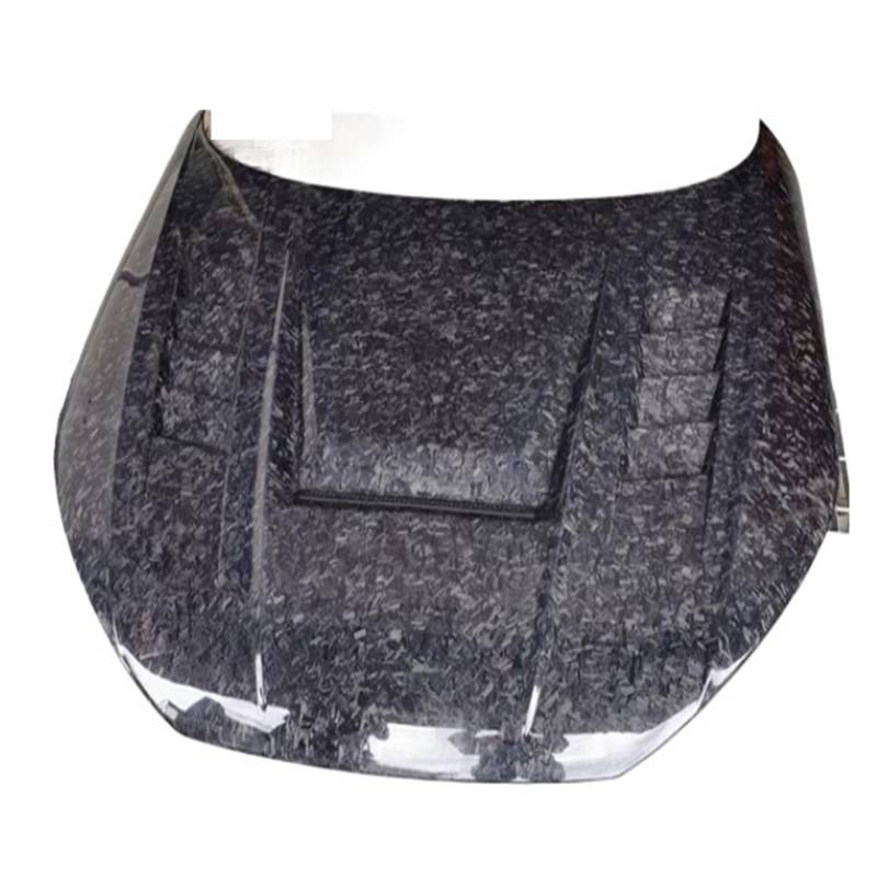 Kompatibel for TT TTS TTRS MK3 2015 2016 2017 2018 2019 2020 Echte geschmiedete Carbonfaser-Motorhaube vorne Motorhauben-Entlüftungsabdeckung(Carbon Fiber look) von EPNYWJTE
