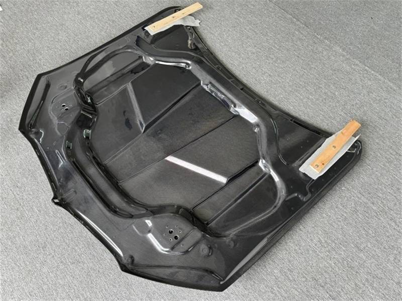 LD Style Kohlefaser-Faser-Fronthaube, Motorhaube, Motorabdeckung, kompatibel for X5 G05 X6 G06(Two side carbon) von EPNYWJTE