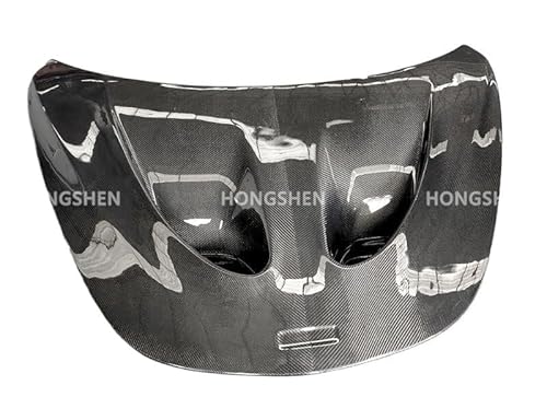 P1 Style Dry Carbon Fiber Frontstoßstange Motorhaube Motorhaubenabdeckung Kompatibel for Mclaren 540C 570S 570GT 600LT Body Kit(1-sided wet carbon) von EPNYWJTE