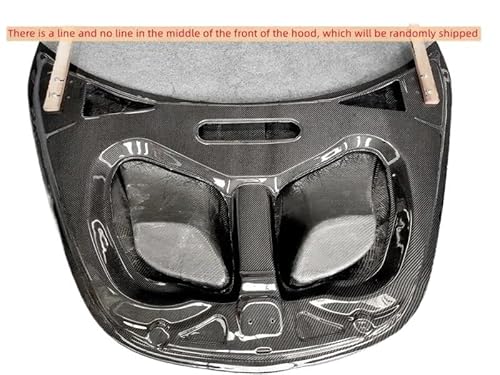 P1 Style Dry Carbon Fiber Frontstoßstange Motorhaube Motorhaubenabdeckung Kompatibel for Mclaren 540C 570S 570GT 600LT Body Kit(2-sided wet carbon) von EPNYWJTE