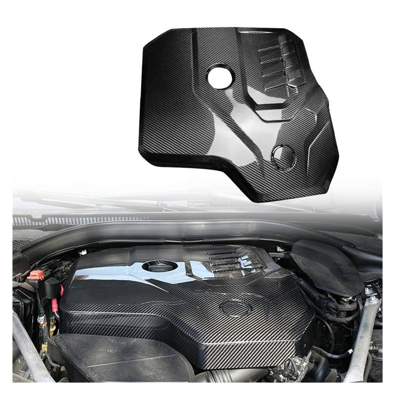 Real Carbon Fiber Front Bumper Motorhaube Motorhaube Vent Abdeckung Kompatibel for BMW 5Series G30 Auto Zubehör von EPNYWJTE