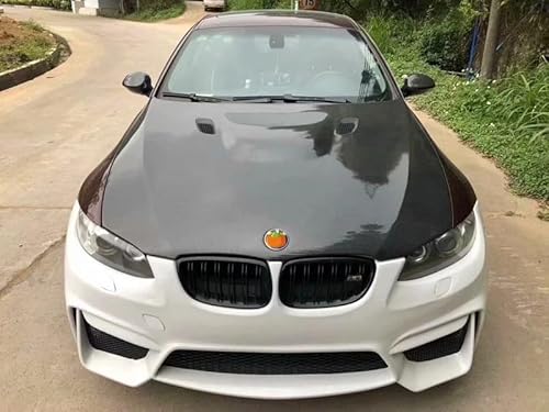 Real Carbon Fiber Front Bumper Motorhaube Motorhaube Vent Abdeckung Kompatibel for BMW E90 E92 E93 M3 2005-2009(Single-sided carbon) von EPNYWJTE