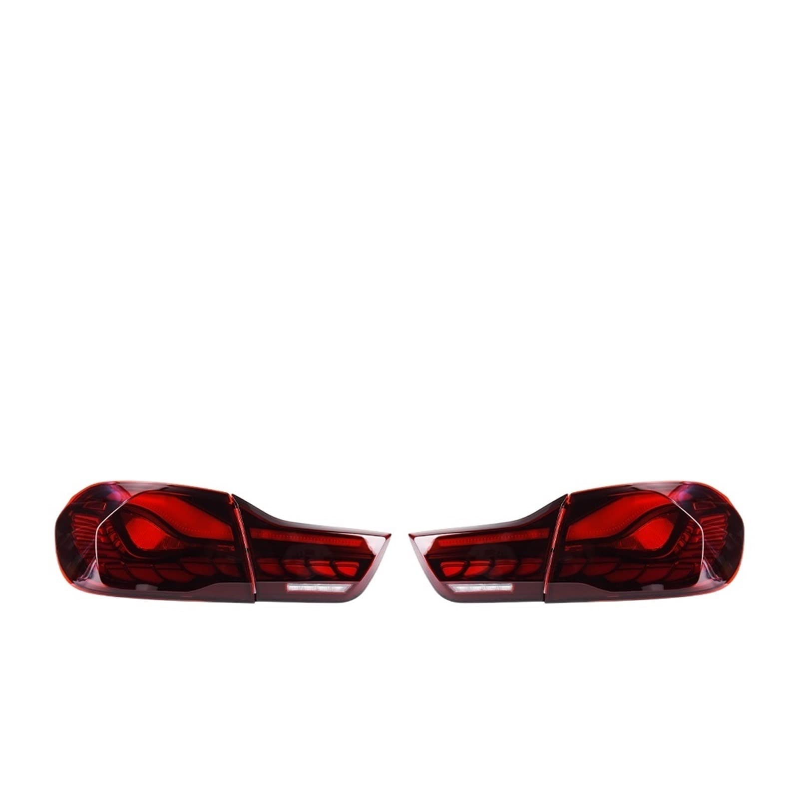 Rücklicht kompatibel for M4 4 Series F32 F36 Rücklichter OLED GTS grauer Stil mit sequentiellem Blinker Animation Bremsparken Facelift(A) von EPNYWJTE
