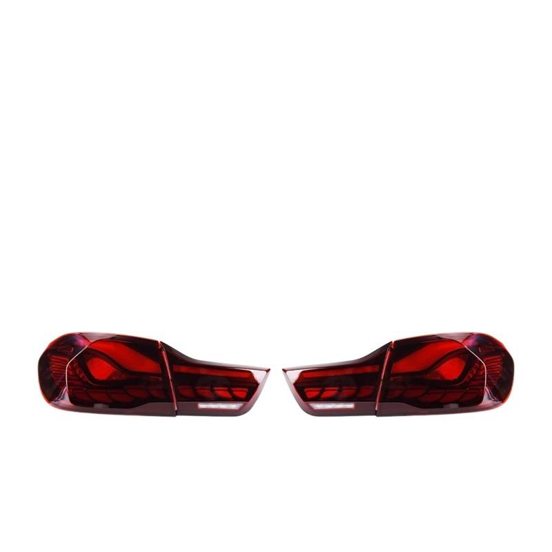 Rücklicht kompatibel for M4 4 Series F32 F36 Rücklichter OLED GTS grauer Stil mit sequentiellem Blinker Animation Bremsparken Facelift(A) von EPNYWJTE