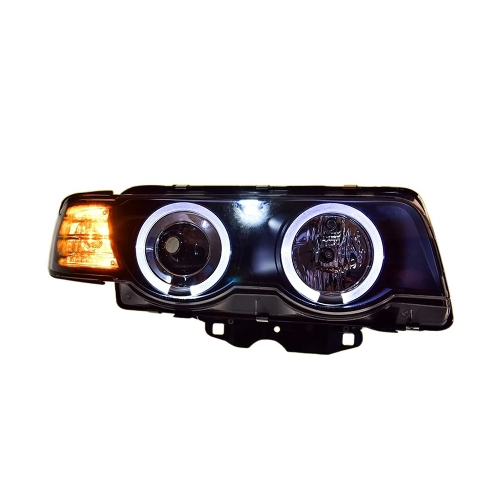 Scheinwerferbaugruppe, kompatibel for BMW E38 1998–2002, LED-Tagfahrlicht, Xenon-Abblendlicht-Blinker(No Lamp) von EPNYWJTE