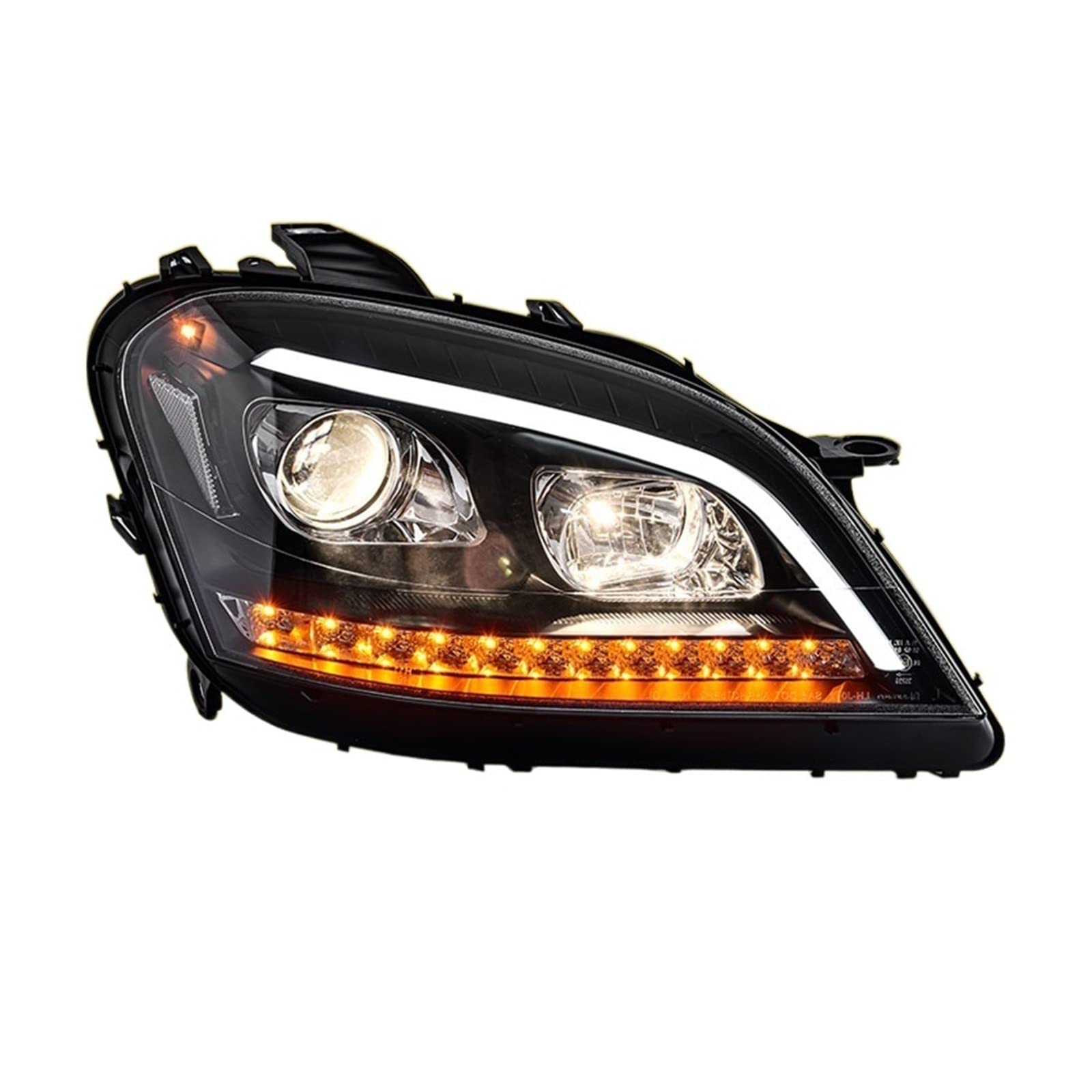 Scheinwerferbaugruppe kompatibel for Mercedes-Benz W164 2005–2008, LED-Tagfahrlicht Scheinwerferbaugruppe kompatibel for Mercedes-Benz W164 2005–2008, LED-Tagfahrlicht von EPNYWJTE