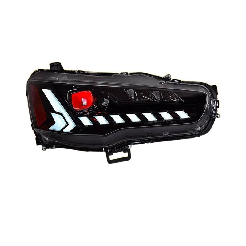 Scheinwerferbaugruppe kompatibel for Mitsubishi LANCER LED DRL LED Dual Beam Lens LED Fernlicht LED Sequential Blinker von EPNYWJTE