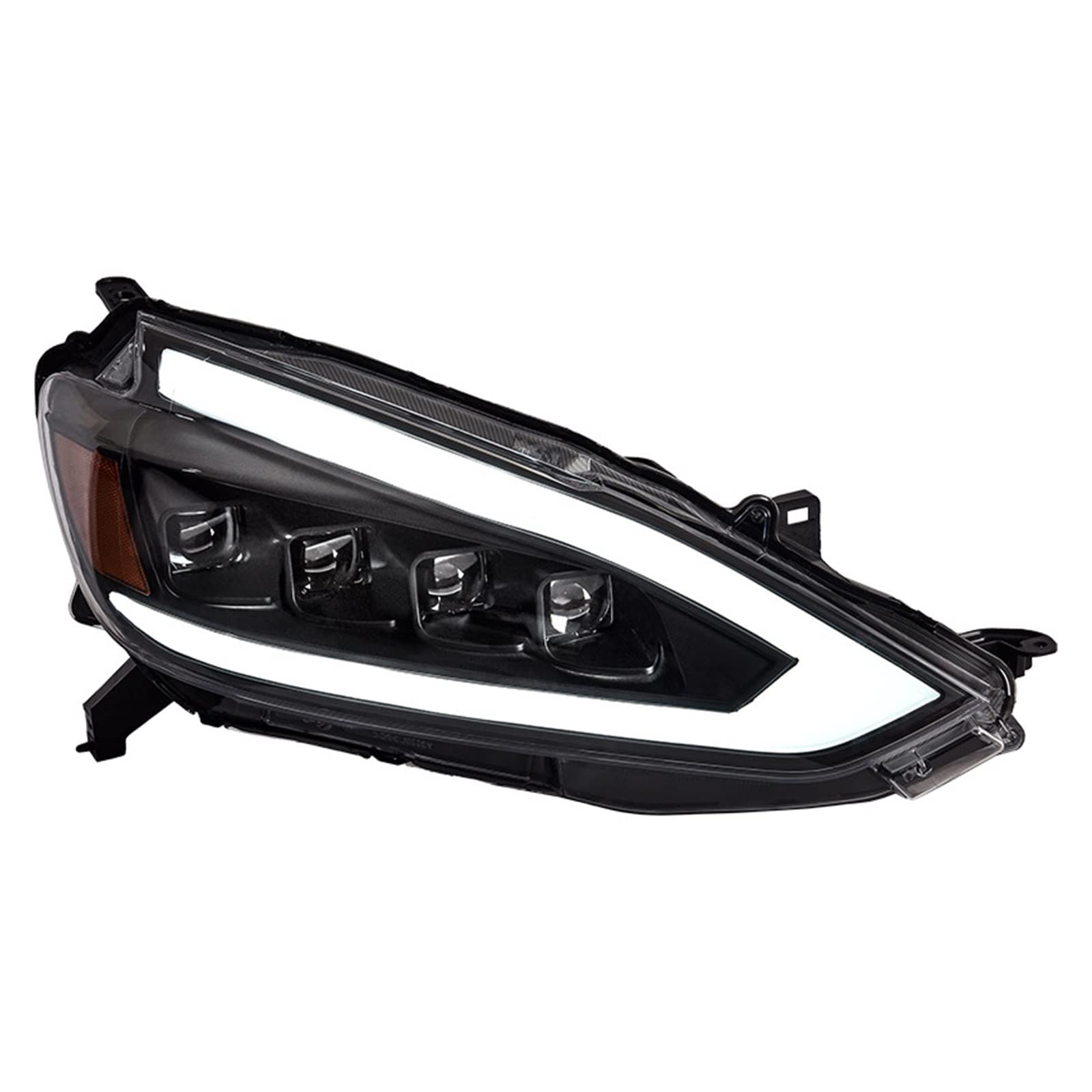Scheinwerferbaugruppe kompatibel for Nissan Sylphy 2016–2021, LED DRL, LED-Sequenzblinker, LED-Abblendlicht-Linse, LED-Fernlicht-Linse(2019-2021) von EPNYWJTE