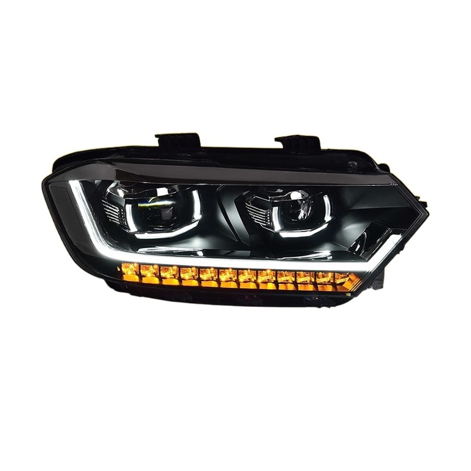 Scheinwerferbaugruppe kompatibel for VW Bora 2016–2018, LED-Tagfahrlicht, LED-Doppelstrahllinse, LED-sequentieller Blinker, Halogen-Fernlicht Scheinwerferbaugruppe kompatibel for VW Bora 2016–2018, LED-Tagfahrlicht, LED-Doppelstrahllinse, LED-sequentieller Blinker, Halogen-Fernlicht von EPNYWJTE