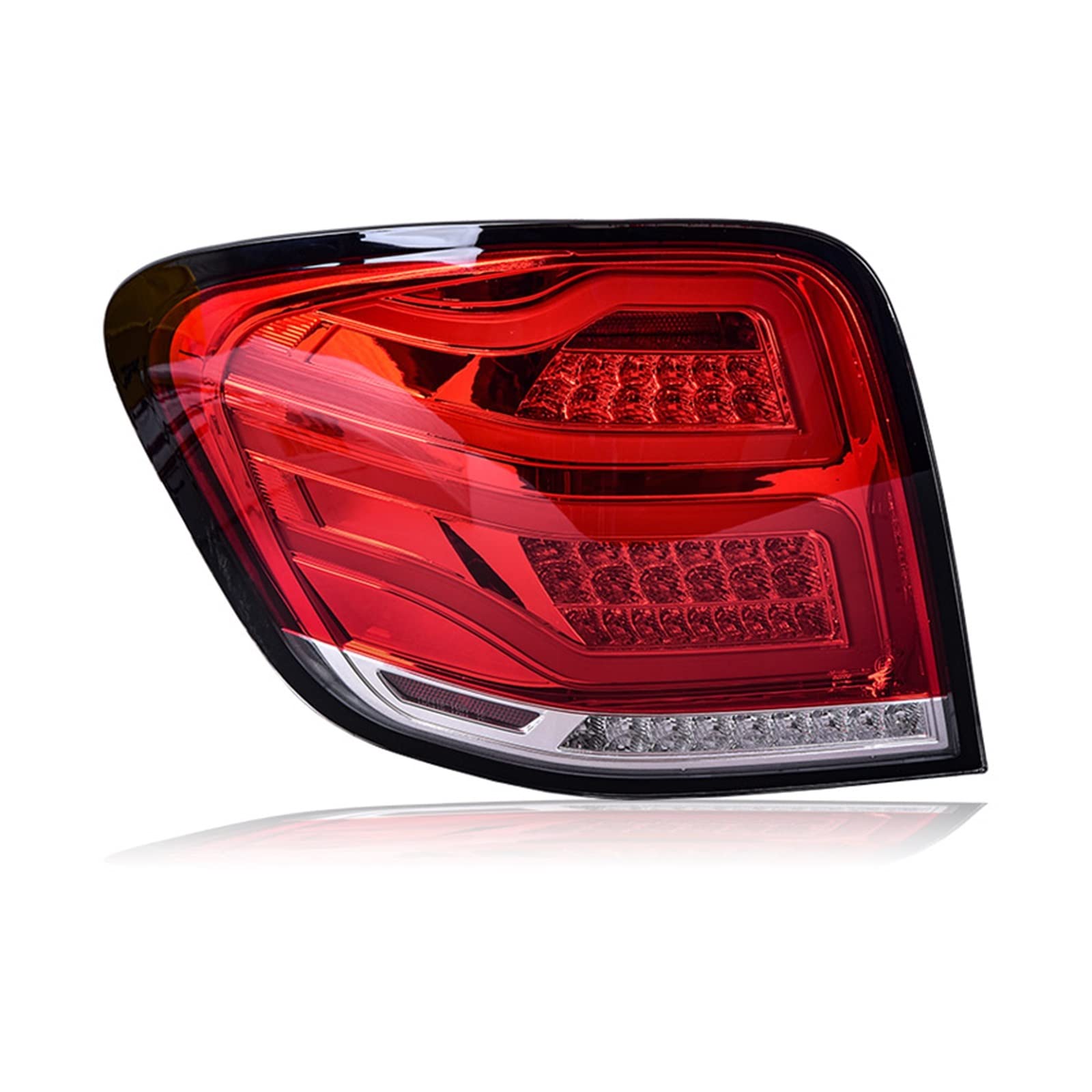 Tailligt Assembly kompatibel for Mercedes-Benz W164 2005–2008 ML350 ML500 LED-Fahrlicht LED-Blinker Voll-LED-Lichtquelle(Red white) von EPNYWJTE