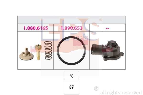 Thermostat, Kühlmittel EPS 1.880.617K Thermostat, Kühlmittel EPS 1.880.617K von EPS
