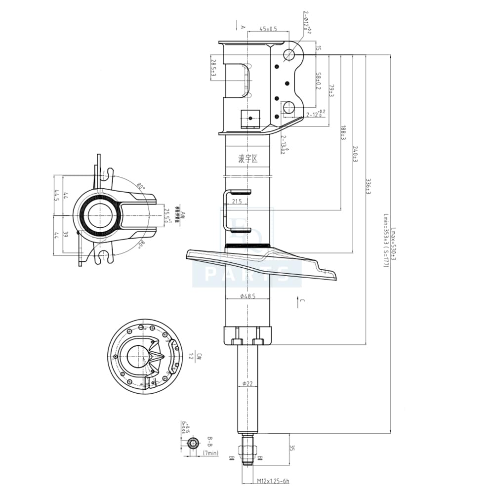 AMM. ANT SX GAS FIORINO 09> NEMO 08> BIPPER 08> - AM10112 AMM. ANT SX GAS FIORINO 09> NEMO 08> BIPPER 08> - AM10112 von EQ PARTS