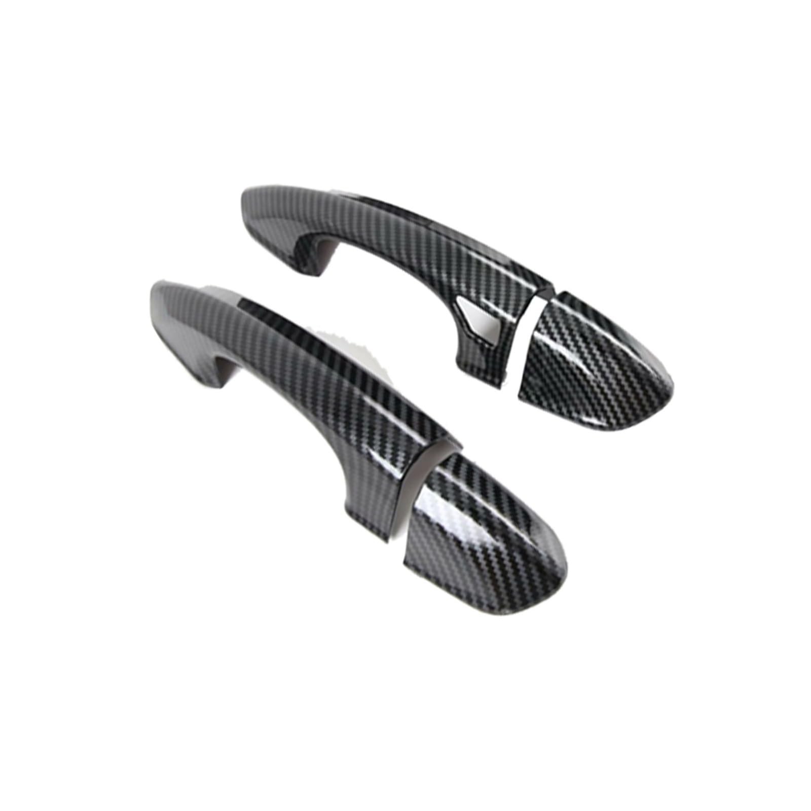 EQAUHYB Außentürgriffabdeckung Kompatibel Mit Ford Für Mustang S550 V6 GT 2015 2016 2017 2018 2019 2020 2021 2022 2023 Auto-Außentürgriff-Dekorationsschale(Carbon Fiber) von EQAUHYB