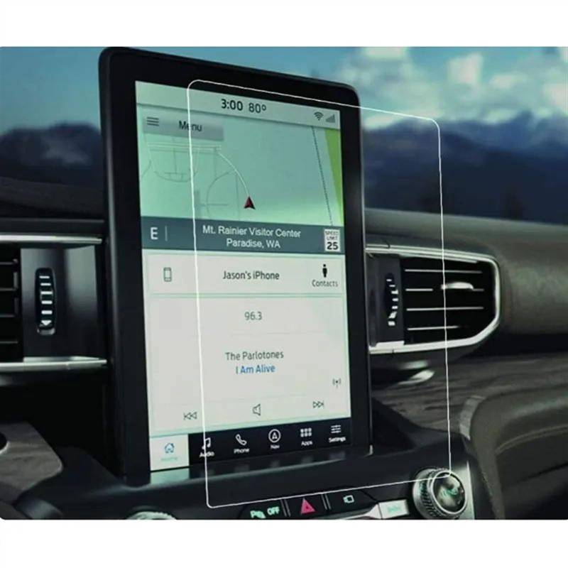 EQAUHYB Auto-Bildschirmfolie Kompatibel Mit Ford Für Explorer 2020 2021 2022 2023 Autonavigation PET-Displayschutzfolie Autoinnenausstattung 10,1 Zoll von EQAUHYB