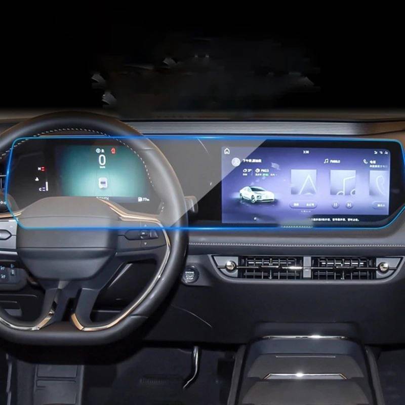 EQAUHYB Auto-Bildschirmfolie Kompatibel Mit Ford Für Mondeo 2022 2023 Auto-GPS-Navigation, Displayschutzfolie Aus Gehärtetem Glas, Innenausstattung(13 inch) von EQAUHYB