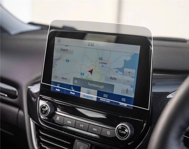 EQAUHYB Auto-Bildschirmfolie Kompatibel Mit Ford Für Puma Für St-Line 2019 2020 2021 2022 2023 Auto-GPS-Navigation LCD-Bildschirm Displayschutzfolie Aus Gehärtetem Glas von EQAUHYB