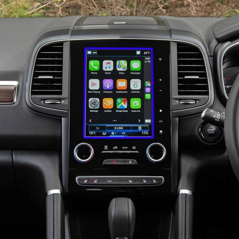 EQAUHYB Auto-Bildschirmfolie Kompatibel Mit Für Koleos Für Megane 4 2017 2018 2019 2020 Auto-GPS-Navigation, Displayschutzfolie Aus Gehärtetem Glas von EQAUHYB
