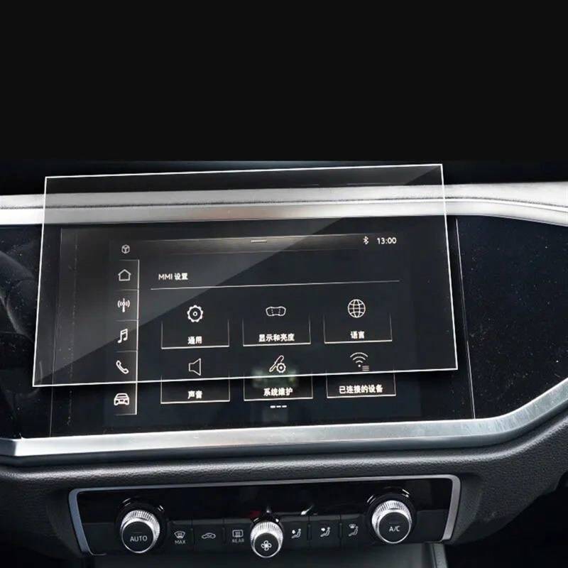 EQAUHYB Auto-Bildschirmfolie Kompatibel Mit Für Q3 2019 2020 Auto-GPS-Navigation Und Armaturenbrett-Displayschutzfolie Aus Gehärtetem Glas(GPS) von EQAUHYB