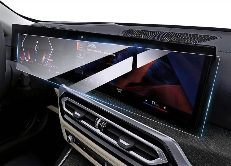 EQAUHYB Auto-Bildschirmfolie Kompatibel Mit Für X5 X6 X7 2023 2024 Auto-GPS-Navigation Und Armaturenbrett 14,9 Zoll TPU-Bildschirmschutzfolie von EQAUHYB