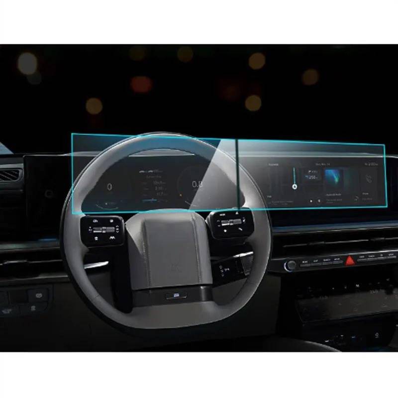 EQAUHYB Auto-Bildschirmfolie Kompatibel Mit Hyundai Für Grandeur 2023 Auto-GPS-Navigationsdisplay Schutzfolie PET-Displayschutz von EQAUHYB