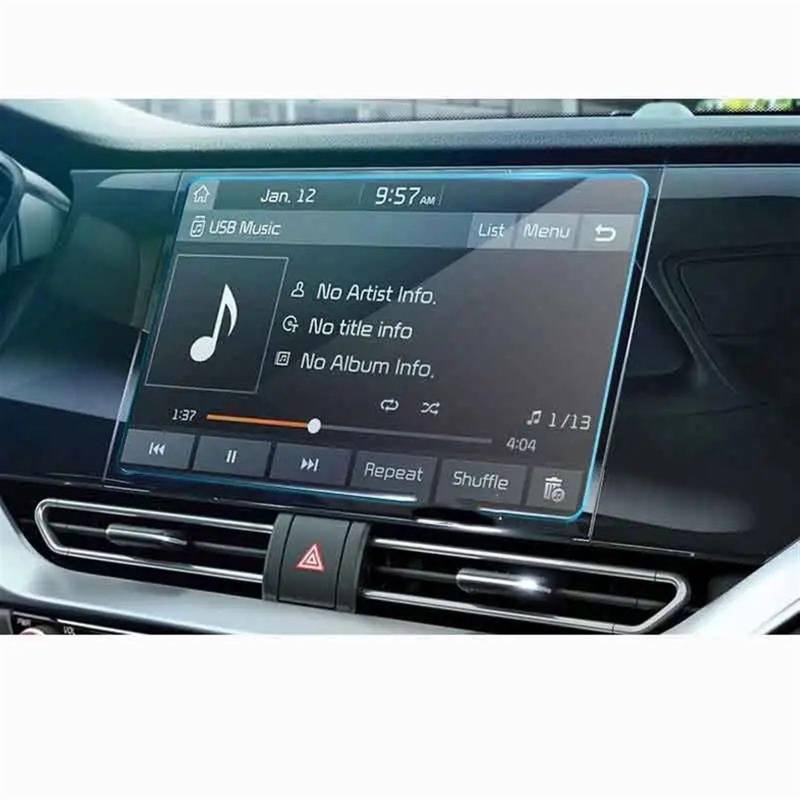 EQAUHYB Auto-Bildschirmfolie Kompatibel Mit K&ia Für NIRO 2020 2021 8-Zoll-Auto-GPS-Navigationsbildschirm, Gehärteter Glasschutzfilm, Auto-Innenausstattung von EQAUHYB