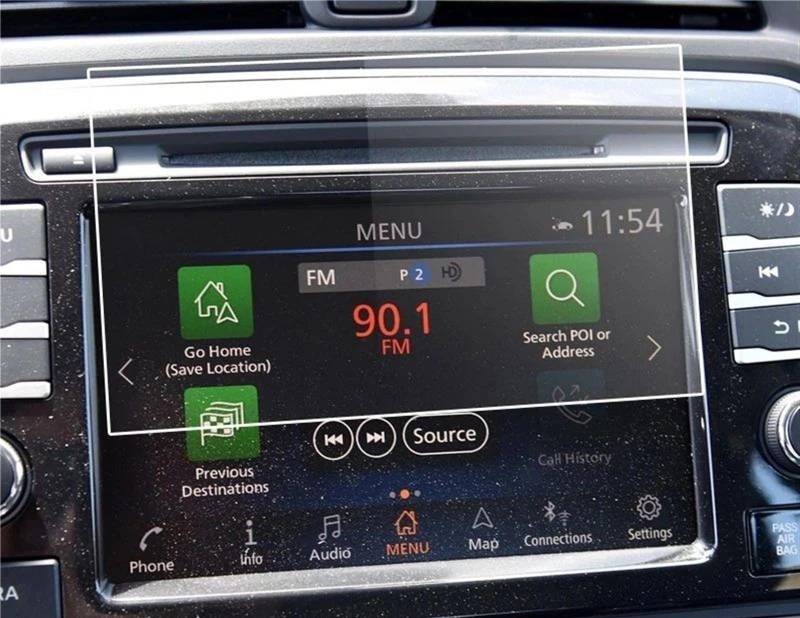 EQAUHYB Auto-Bildschirmfolie Kompatibel Mit Nissan Für Maxima Für Murano 2020 2021 8 Zoll Auto-LCD-GPS-Navigation Und Armaturenbrett-TPU-Bildschirmschutzfolie von EQAUHYB