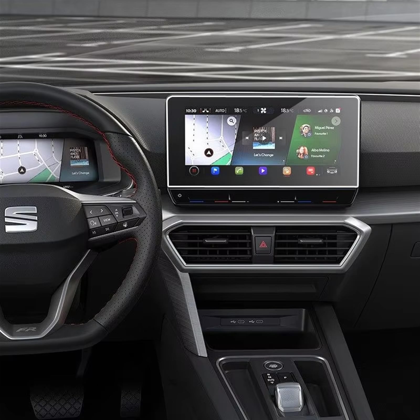 EQAUHYB Auto-Bildschirmfolie Kompatibel Mit Seat Für Leon MK4 Auto-GPS-Navigationscenter-Display 10 Zoll PET-Displayschutzfolie Auto-Innenausstattung EQAUHYB Auto-Bildschirmfolie Kompatibel Mit Seat Für Leon MK4 Auto-GPS-Navigationscenter-Display 10 Zoll PET-Displayschutzfolie Auto-Innenausstattung von EQAUHYB