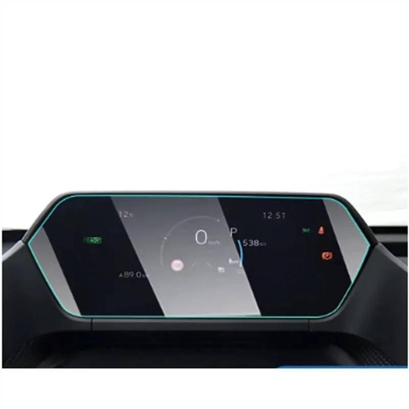 EQAUHYB Auto-Bildschirmfolie Kompatibel Mit Toyota Für BZ4X 2022 2023 Auto-Armaturenbrett Aus Gehärtetem Glas, Displayschutzfolie, Auto-Innenausstattung von EQAUHYB