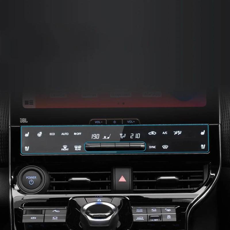 EQAUHYB Auto-Bildschirmfolie Kompatibel Mit Toyota Für Bz4x 2022 Auto-GPS-Konsole Armaturenbrett Displayschutzfolie Aus Gehärtetem Glas(22 Blue1) von EQAUHYB