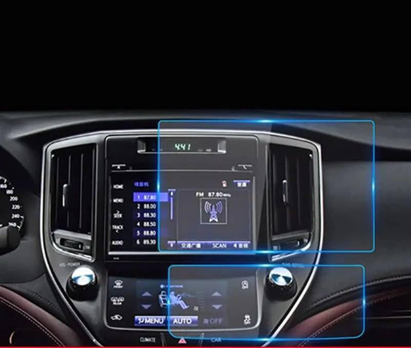 EQAUHYB Auto-Bildschirmfolie Kompatibel Mit Toyota Für Crown 2015 2016 2017 2018 Auto-GPS-Navigation, Displayschutzfolie Aus Gehärtetem Glas(7 inch) von EQAUHYB