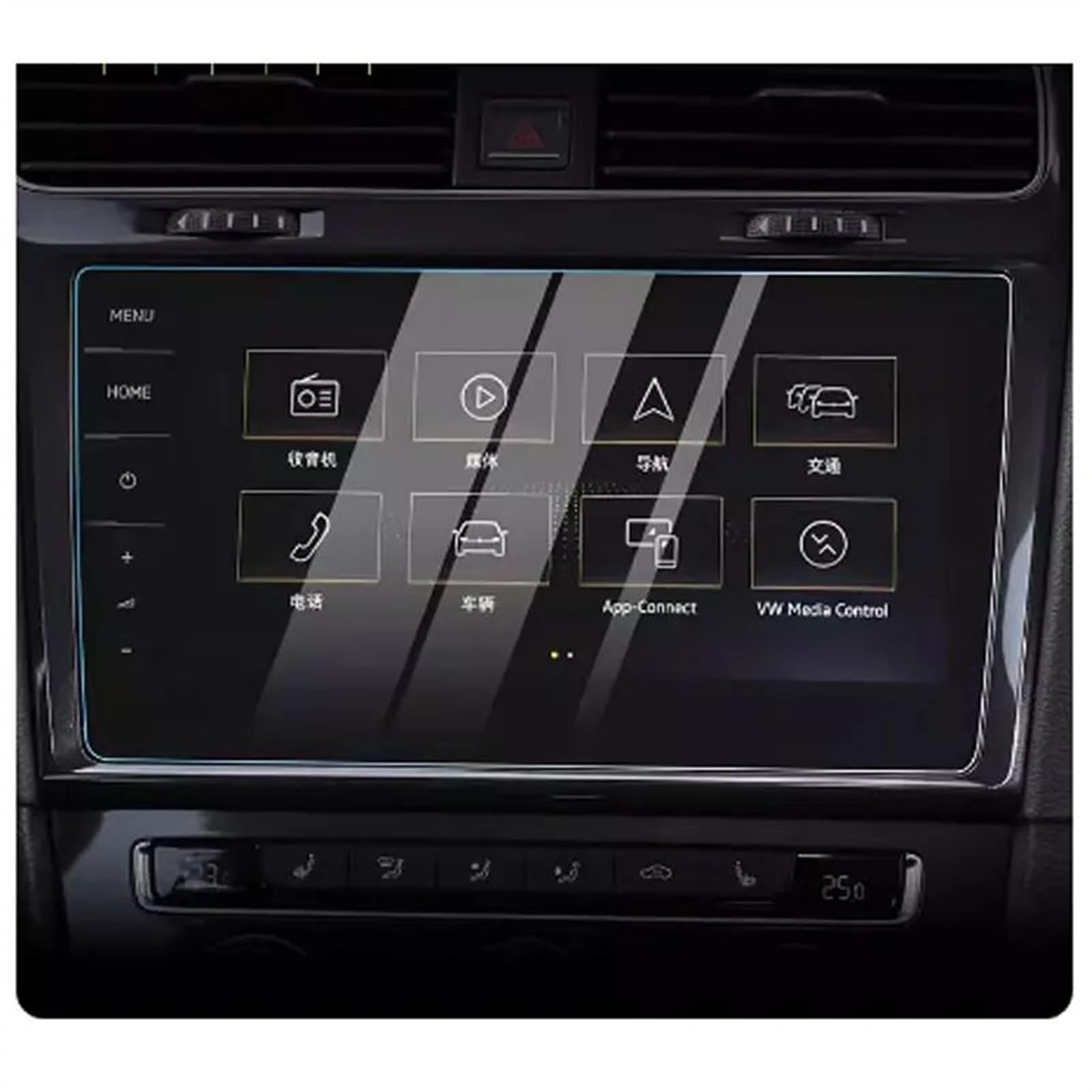 EQAUHYB Auto-Bildschirmfolie Kompatibel Mit VW Für Golf 7 Für GTI Für GTE Für GTD 9,2 Zoll Auto-GPS-Navigationssystem, Displayschutzfolie Aus Gehärtetem Glas, Innenausstattung EQAUHYB Auto-Bildschirmfolie Kompatibel Mit VW Für Golf 7 Für GTI Für GTE Für GTD 9,2 Zoll Auto-GPS-Navigationssystem, Displayschutzfolie Aus Gehärtetem Glas, Innenausstattung von EQAUHYB
