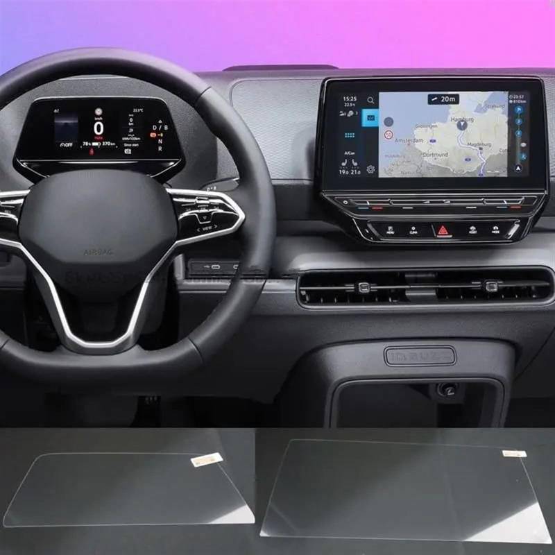 EQAUHYB Auto-Bildschirmfolie Kompatibel Mit VW Für ID Für Buzz 2023 Auto-GPS-Navigation Displayschutzfolie Aus Gehärtetem Glas Innenausstattung(12 inch) von EQAUHYB