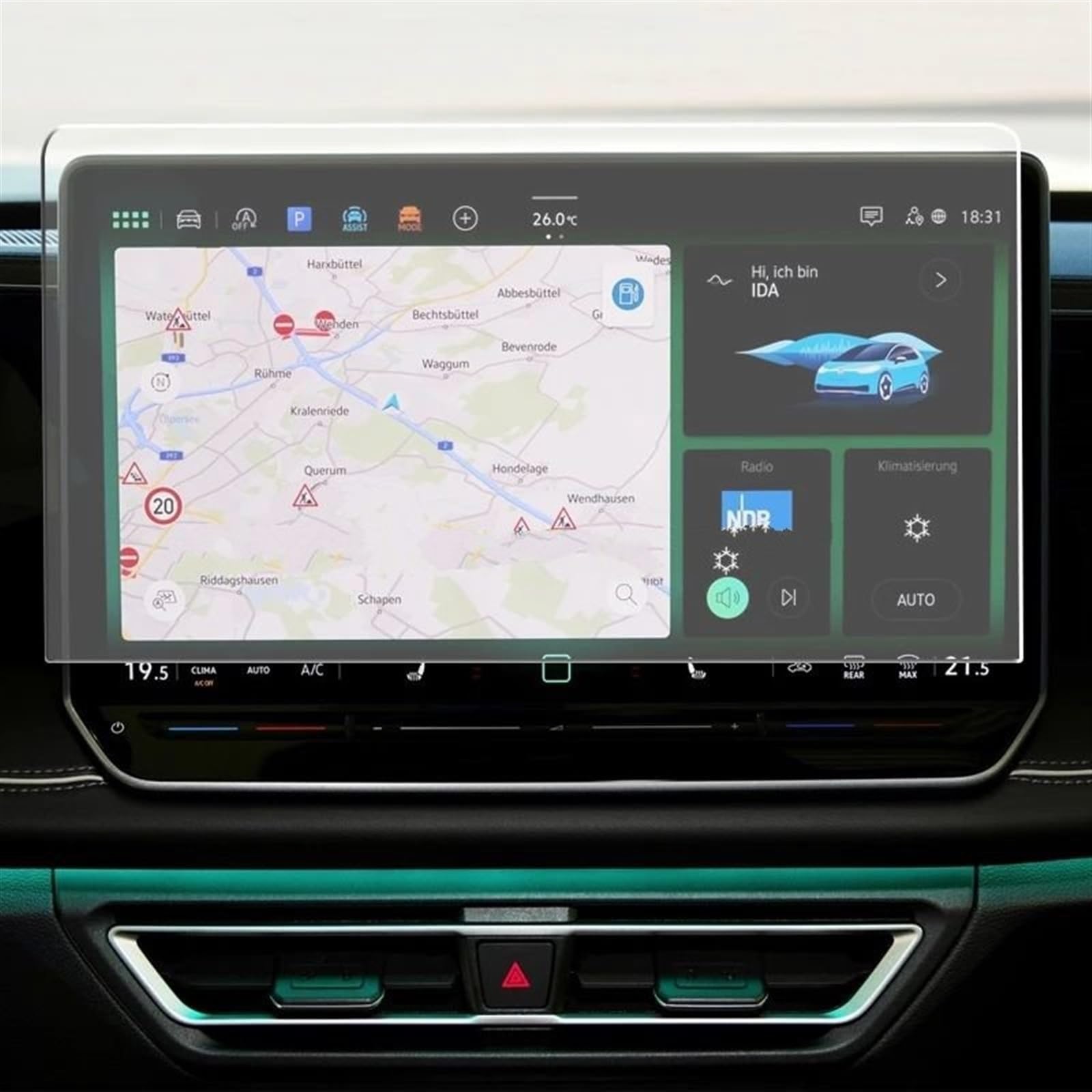EQAUHYB Auto-Bildschirmfolie Kompatibel Mit VW Für Tiguan LPro 2024 15 Zoll Auto-GPS-Navigation Displayschutzfolie Aus Gehärtetem Glas Auto-Innenausstattung EQAUHYB Auto-Bildschirmfolie Kompatibel Mit VW Für Tiguan LPro 2024 15 Zoll Auto-GPS-Navigation Displayschutzfolie Aus Gehärtetem Glas Auto-Innenausstattung von EQAUHYB