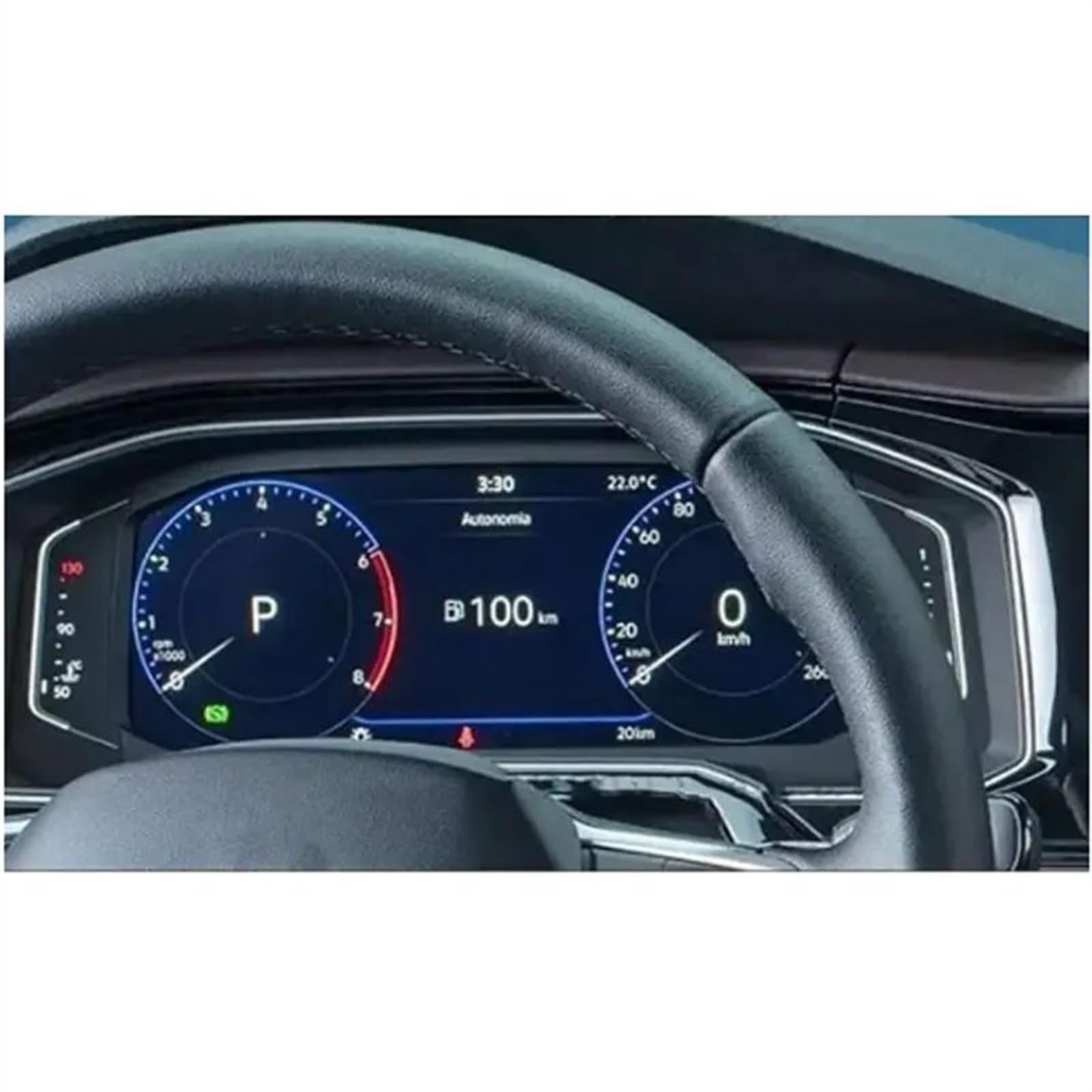 EQAUHYB Auto-Bildschirmfolie Kompatibel mit VW für Virtus 2023 2024 10,1 Zoll Auto-GPS-Navigations-Armaturenbrett-LCD-Bildschirm Displayschutzfolie aus gehärtetem Glas(Instrument) von EQAUHYB