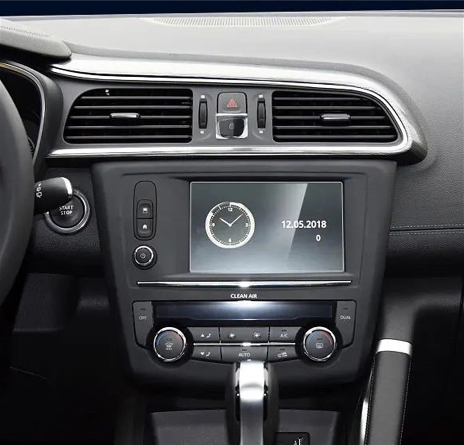 EQAUHYB Auto-Bildschirmfolie Kompatibel mit für Kadjar 2016 2017 2018 2019 Auto-GPS-Navigations-Armaturenbrett Displayschutzfolie aus gehärtetem Glas(7 inch GPS) von EQAUHYB