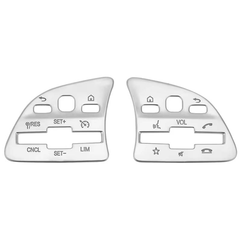 EQAUHYB Auto Knopf Aufkleber Kompatibel Mit Benz Für A W177 2019 2020 2021 2022 2023 Linkslenker Auto Lenkradschalter Knopfverkleidung Aufkleber von EQAUHYB