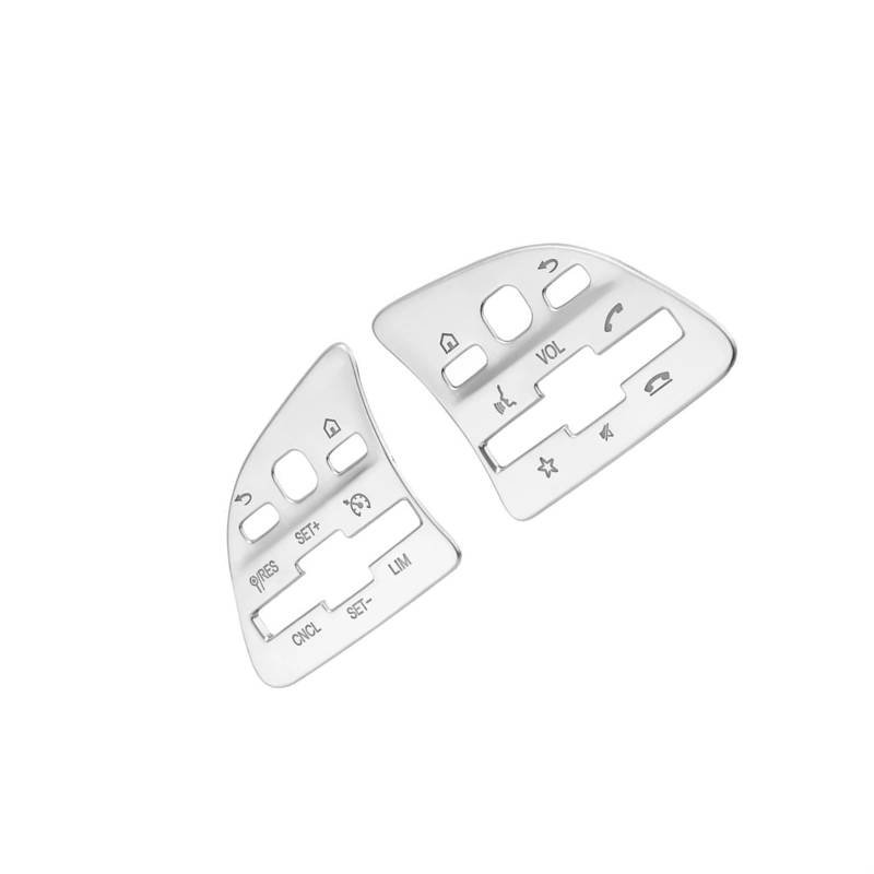 EQAUHYB Auto Knopf Aufkleber Kompatibel Mit Benz Für CLA C118 Für GLA H247 2020 2021 2022 2023 Linkslenker Auto Lenkradschalter Knopfverkleidung Aufkleber von EQAUHYB