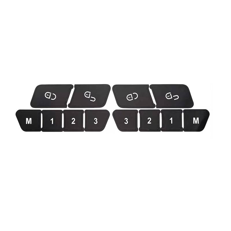 EQAUHYB Auto Knopf Aufkleber Kompatibel Mit Benz Für E-Klasse W212 2010 2011 2012 2013 2014 2015 4-türiger Autotürschloss-Steuerschalterknopf Reparaturaufkleber(B) von EQAUHYB