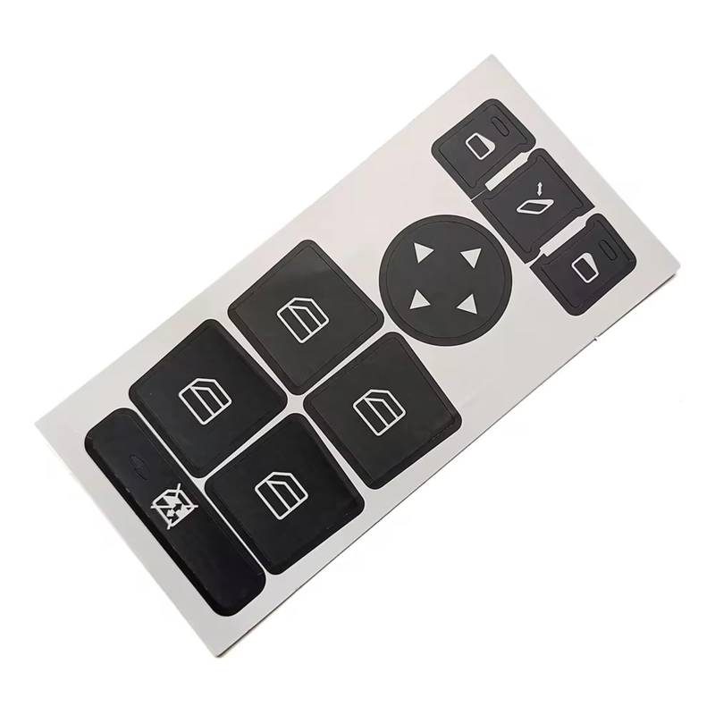 EQAUHYB Auto Knopf Aufkleber Kompatibel Mit Benz Für Eine Klasse W176 2013 2014 2015 2016 2017 2018 Autotür Armlehne Fensterheber Schalter Knopf Reparatur Aufkleber Aufkleber von EQAUHYB